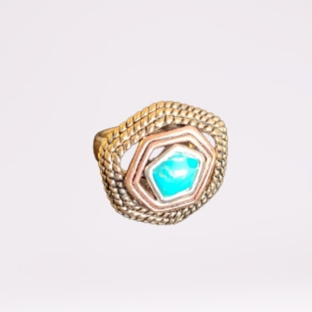 Barse 925 Sterling-Copper Ring